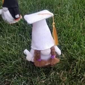 Graduation female Amigurumi doll